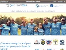 Tablet Screenshot of getcustomtees.com